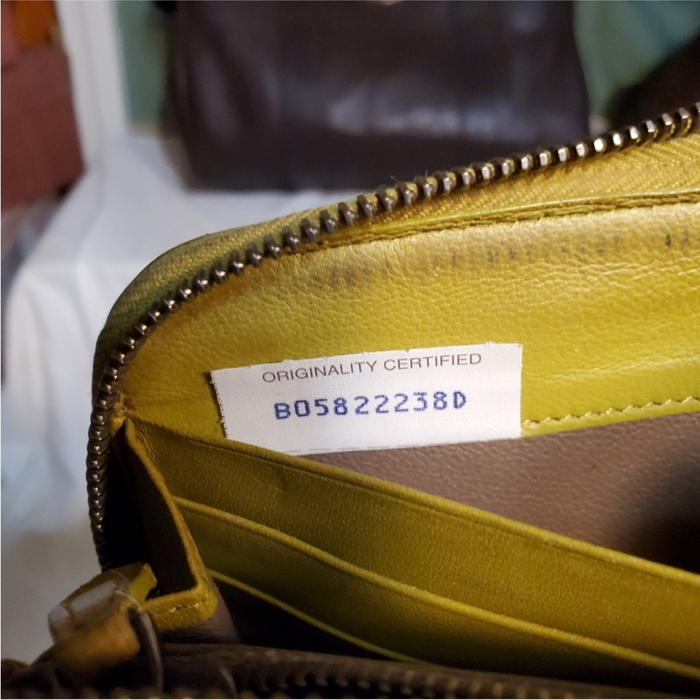 Yellow Woven Wallet with Zipper - Picture 15 of 16